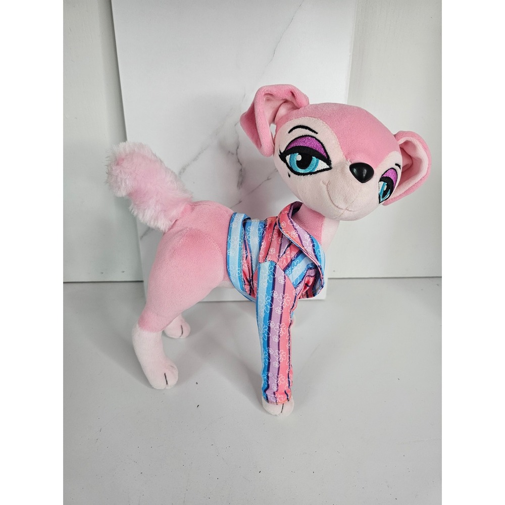 Bratz Petz Pink Chihuahua Plush Dog Embroidered Eyes‎ Striped Shirt Y2K Toy Shae